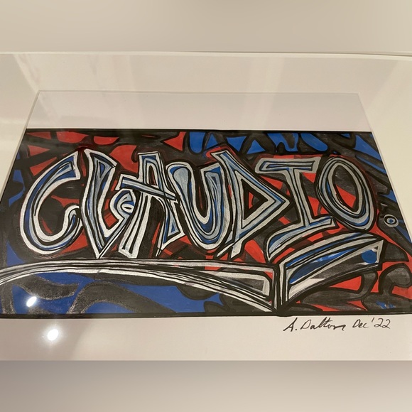 ⭐️Custom Graffiti Name/Word Sign - Framed!⭐️ - Picture 2 of 8